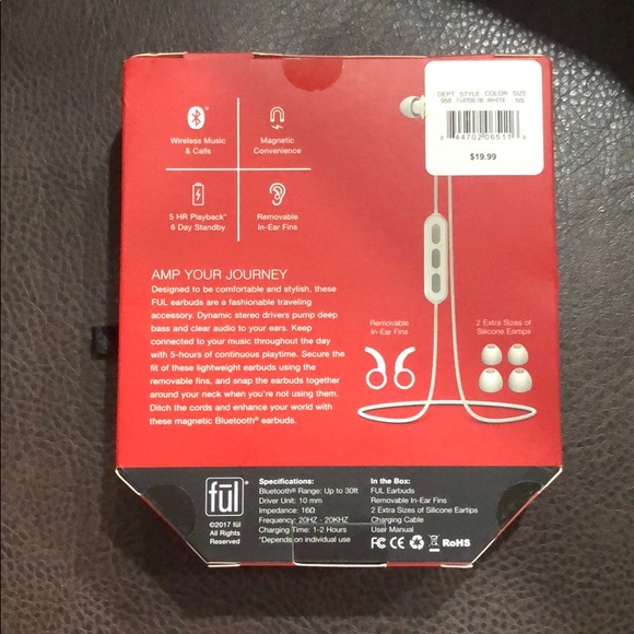 Wireless Magnetic Earbuds, Bluetooth - Picture 3 of 5